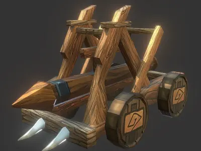Battering Ram Low-poly 3D model