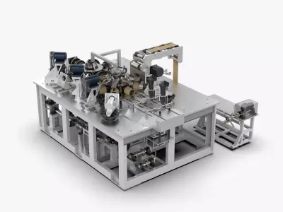 Automatic Disposable Cup Production 3D model