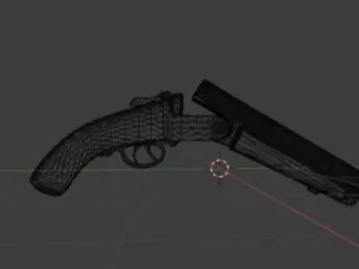 Shotgun M14 3d Model Free low-poly 3D model