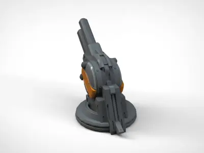 Strogg Cannon Free 3D model