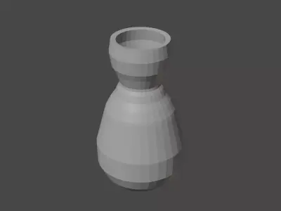 Big Potery Vase Free low-poly 3D model