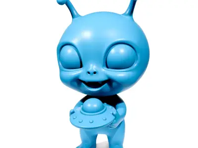 Alien baby 3D print model