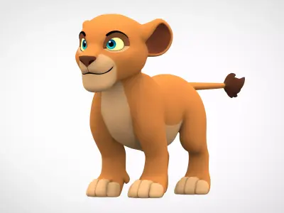 Lion Cub 3D model