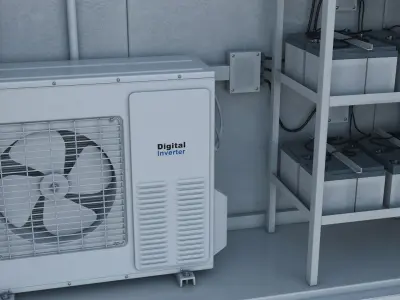 Refrigerated Container 3D model purchase
