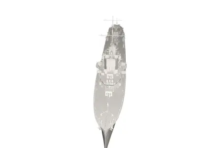 Military Ship 3D model