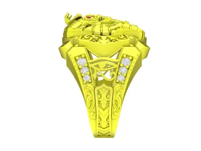 Egyptian King Pharaoh Statement Ring 7623A 3D print model