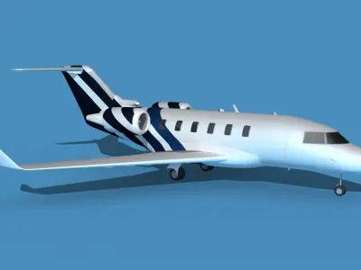 Bombardier CL604 Challenger V09 3D model