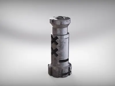 muzzle brake vol8 3D model