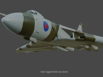 Avro Vulcan B2 bomber 3D model