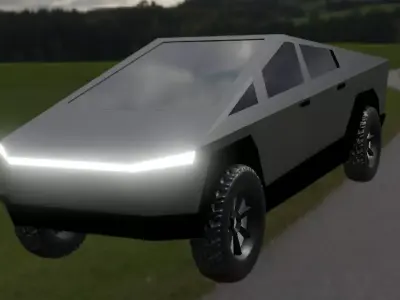 Cyber Truck Low-poly 3D model