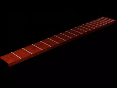 Acoustic Guitar Fret Board 3D model
