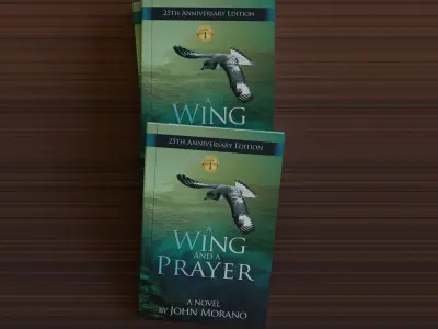 Books book wing prayer Free low-poly 3D model