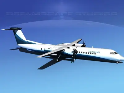 Dehaviland DHC-8 400 Devonair 3D model