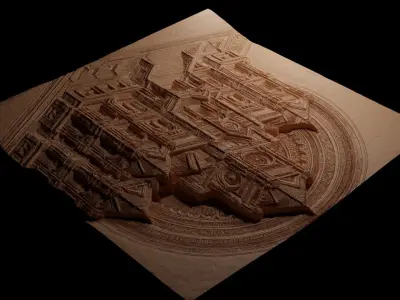 building CNC 3d Print High Relief Sand Casting 3D print model