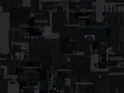 Processor chip 3D model