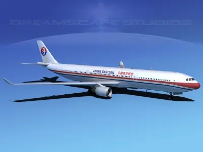 Airbus A330-300 China Eastern 3D model