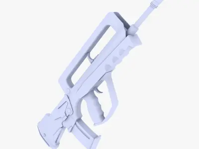 Famas Assault Rifle Low-poly 3D model