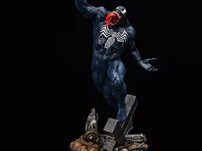 Marvel Venom Statue 3D Model Ready to Print STL 3D print model