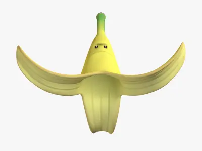 Giant Banana Mario Kart - Super Mario Assets 3D model