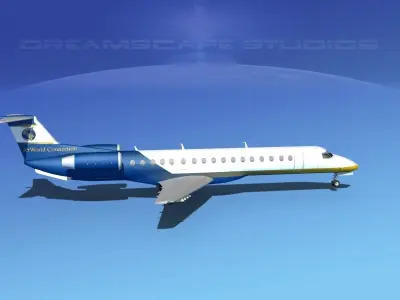 Embraer ERJ-145 Jetworld Connection 3D model