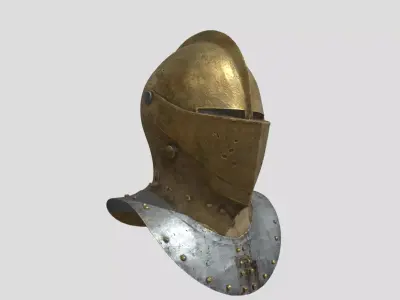 Corinthian Battle Helmet 3D model