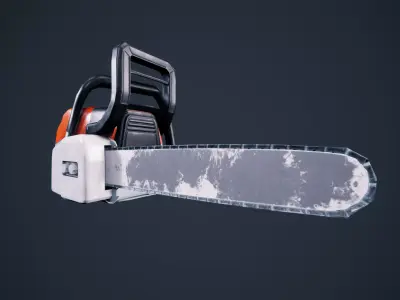 Chainsaw HDRP Low-poly 3D model