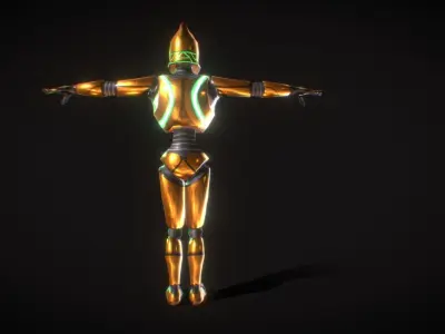 Legendary Robot - Free Low Poly 3d model Free low-poly 3D model