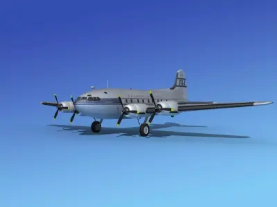 Boeing 307 Stratoliner Pan American 2 3D model
