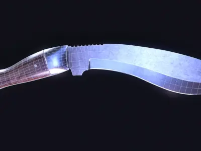 Kukri Knife Free 3D model