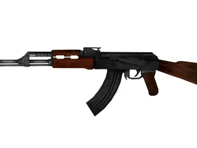 Ak 47 3D Model Low-poly 3D model