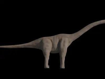 Dinosaur Brachiosaurus Sauropod Low-poly 3D model