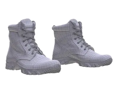 Boots Low-poly 3D model