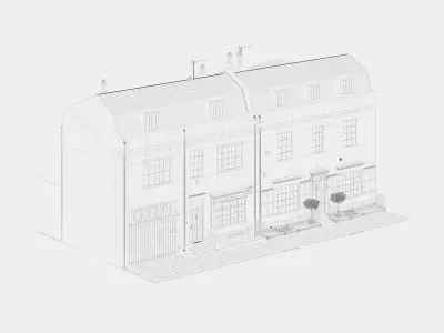 England building at old church st 34-36 modular London 3D model