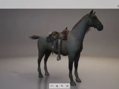 Horse - D3 3D model
