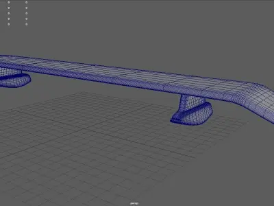 Car Spoiler Pack 01 Low-poly 3D model