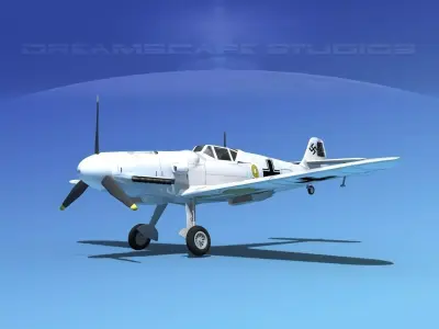 Messerschmitt BF-109 V15 3D model