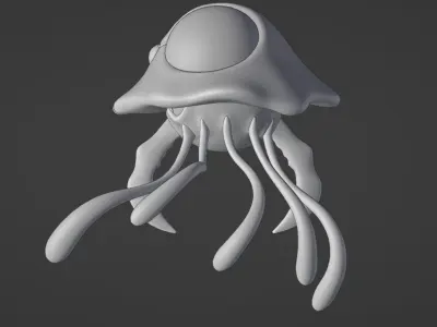 Tentacruel Pokemon 3D Low-poly 3D model