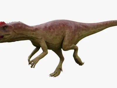 Dinosaur Allosaurus Low-poly 3D model