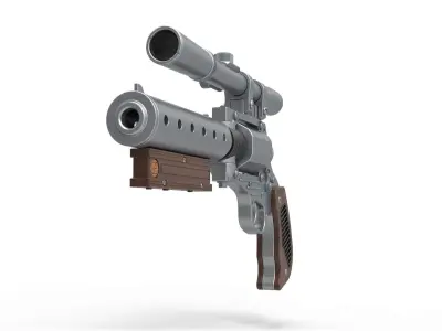 Tobias Beckett Blaster DG-29 from Solo A Star Wars story 3D model