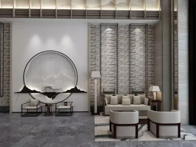 The Hotel Lobby 16 3D model