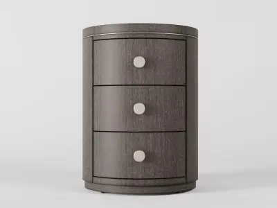 Modern Mood Round Nightstand Free 3D model