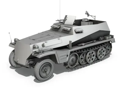 SDKFZ 250 - German Halftruck 3D model
