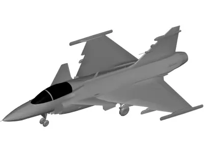 Saab JAS 39 Gripen 3D model
