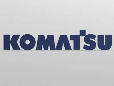komatsu logo 3D model