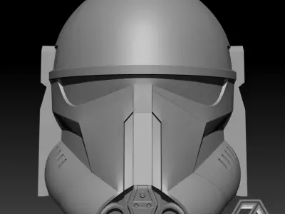 STAR WARS - BESKAR TROOPER MANDALORIAN HELMET 3D print model