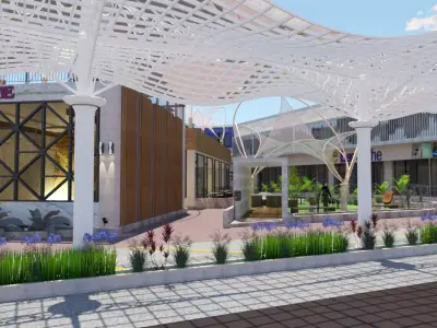 Aspire Commercial Project Modern Exterior Design 3D model