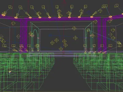 Concert party carnival stage 37 3D model