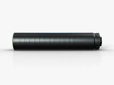 Primal 458 caliber suppressor Low-poly 3D model