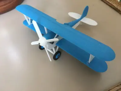 Modular Toy Biplane 3D print model