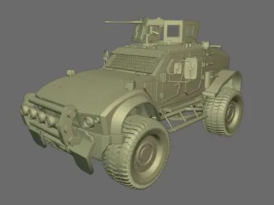 M-ATV - Army car - Car Truck Free 3D model